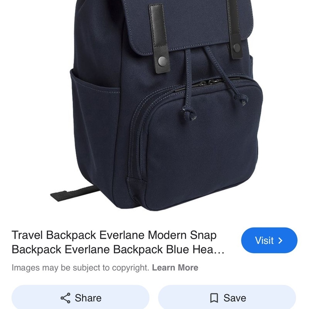 Everlane Midnight Blue Backpack - Picture 8 of 8